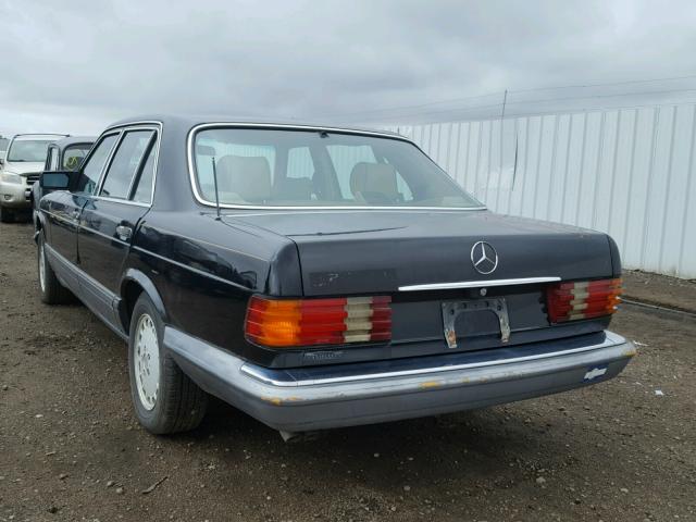 WDBCA35E6KA444768 - 1989 MERCEDES-BENZ 420 SEL BLACK photo 3