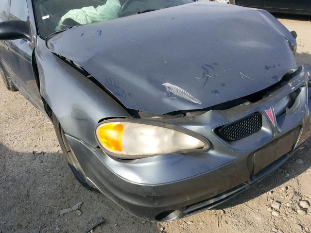 1G2NE52F35M252366 - 2005 PONTIAC GRAND AM S 灰色 照片 9