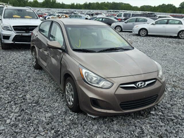 KMHCT4AE4CU259556 - 2012 HYUNDAI ACCENT GLS BEIGE photo 1