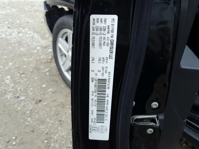 1J8FT47068D737666 - 2008 JEEP COMPASS SP BLACK photo 10