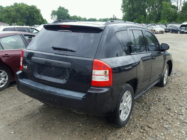 1J8FT47068D737666 - 2008 JEEP COMPASS SP BLACK photo 4