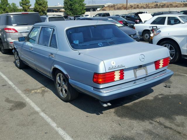 WDBCA39E6KA458535 - 1989 MERCEDES-BENZ 560 SEL BLUE photo 3