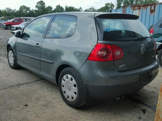 WVWBR71K17W142663 - 2007 VOLKSWAGEN RABBIT GRAY photo 3