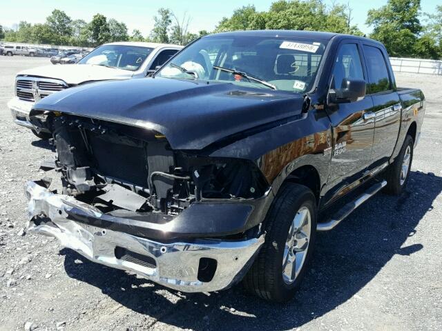 1C6RR7LT0HS592907 - 2017 RAM 1500 SLT BLACK photo 2