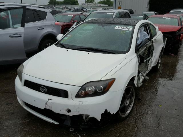 JTKDE3B77A0304435 - 2010 TOYOTA SCION TC WHITE photo 2