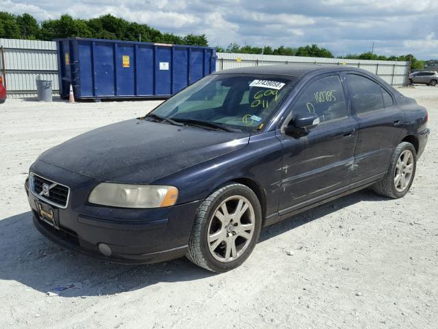 YV1RS592872609011 - 2007 VOLVO S60 2.5T BLUE photo 2