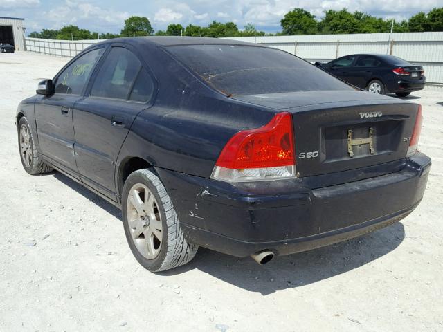 YV1RS592872609011 - 2007 VOLVO S60 2.5T BLUE photo 3
