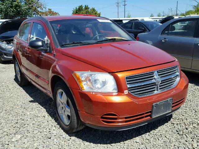 1B3HB48A79D206635 - 2009 DODGE CALIBER ORANGE photo 1