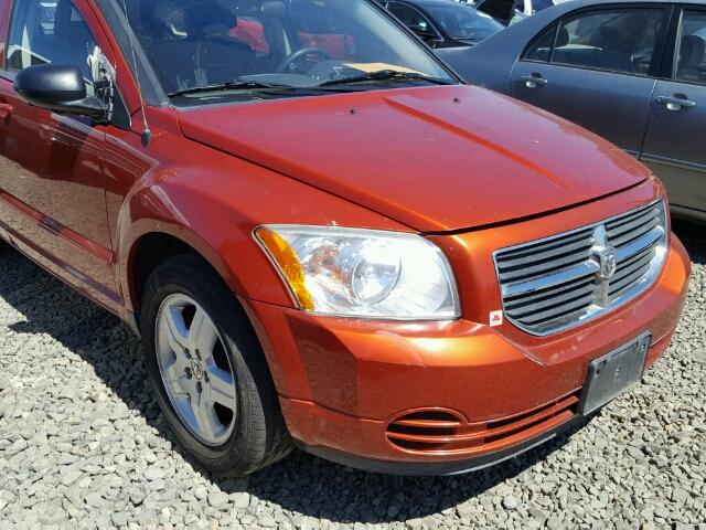 1B3HB48A79D206635 - 2009 DODGE CALIBER ORANGE photo 10