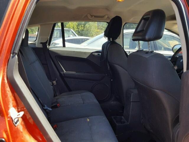 1B3HB48A79D206635 - 2009 DODGE CALIBER ORANGE photo 6