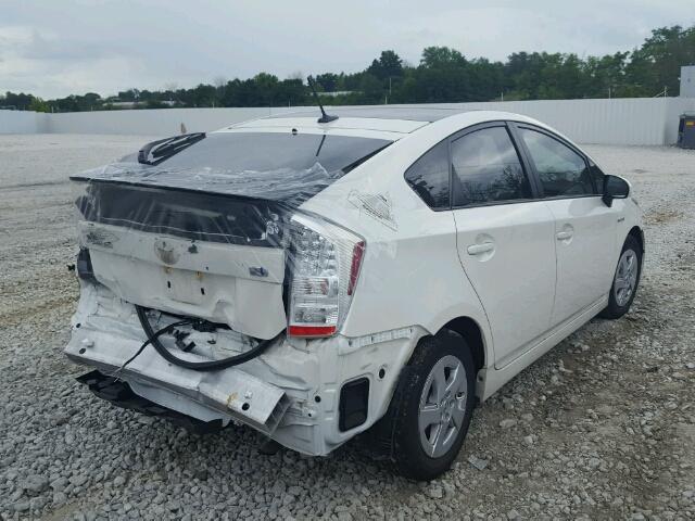 JTDKN3DU3B5245244 - 2011 TOYOTA PRIUS Weiß Foto 4