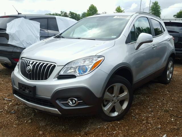 KL4CJCSB6GB598629 - 2016 BUICK ENCORE SILVER photo 2