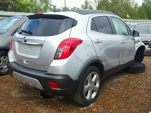 KL4CJCSB6GB598629 - 2016 BUICK ENCORE SILVER photo 4