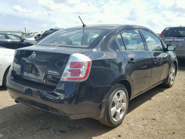 3N1AB61E08L701828 - 2008 NISSAN SENTRA 2.0 BLACK photo 4