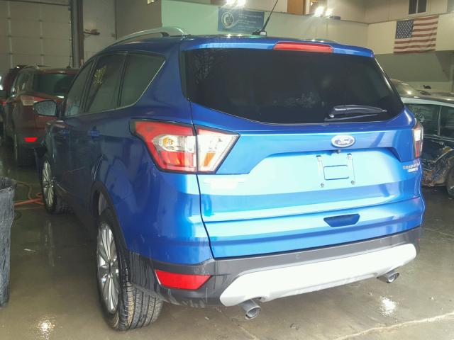 1FMCU9J97HUB43207 - 2017 FORD ESCAPE TIT BLUE photo 3