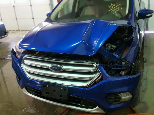 1FMCU9J97HUB43207 - 2017 FORD ESCAPE TIT BLUE photo 9