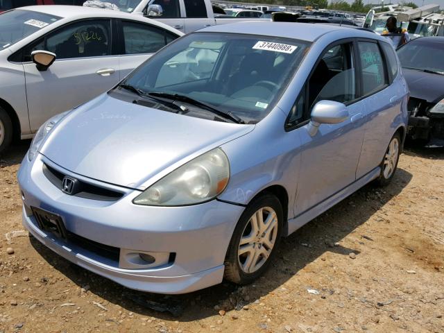 JHMGD38698S032876 - 2008 HONDA FIT SPORT PURPLE photo 2