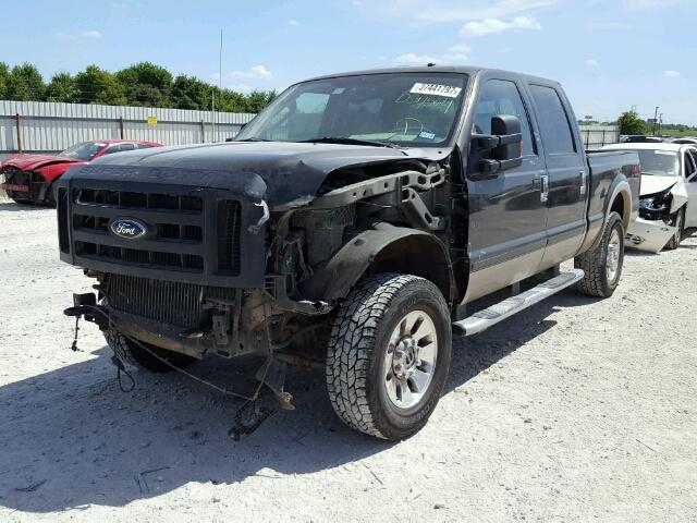 1FTSW21R68ED34564 - 2008 FORD F250 SUPER BLACK photo 2