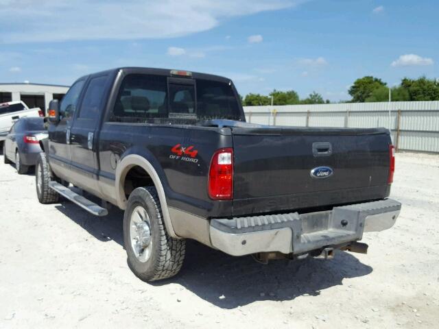 1FTSW21R68ED34564 - 2008 FORD F250 SUPER BLACK photo 3