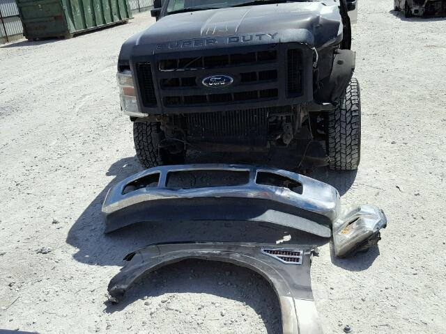 1FTSW21R68ED34564 - 2008 FORD F250 SUPER BLACK photo 9