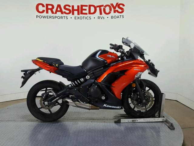 JKAEXEF18EDA14904 - 2014 KAWASAKI EX650 F ORANGE photo 1