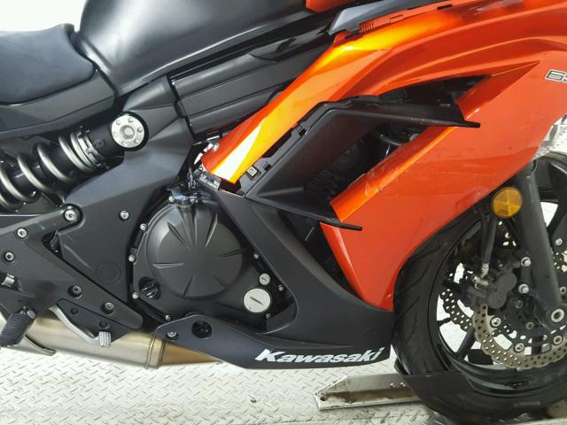 JKAEXEF18EDA14904 - 2014 KAWASAKI EX650 F ORANGE photo 11