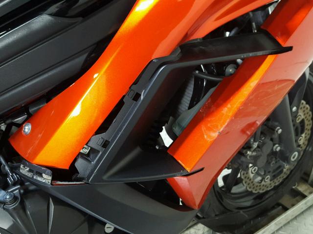 JKAEXEF18EDA14904 - 2014 KAWASAKI EX650 F ORANGE photo 18