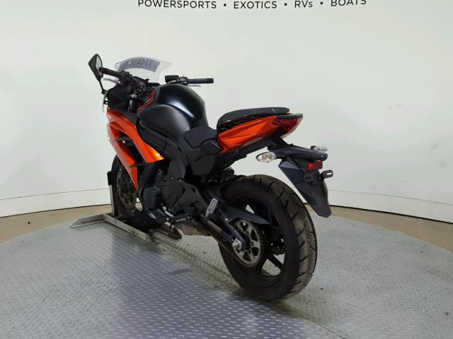 JKAEXEF18EDA14904 - 2014 KAWASAKI EX650 F ORANGE photo 6