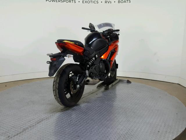 JKAEXEF18EDA14904 - 2014 KAWASAKI EX650 F ORANGE photo 8