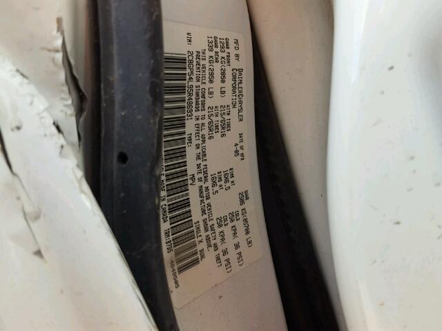 2C8GP54L95R486931 - 2005 CHRYSLER TOWN & COU Ağ foto 10