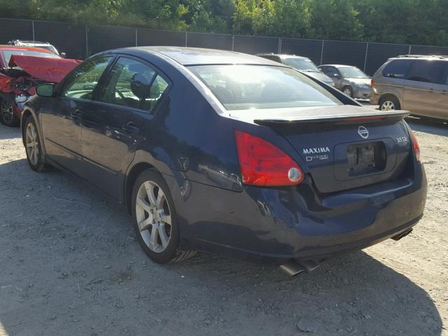 1N4BA41E88C830541 - 2008 NISSAN MAXIMA SE BLUE photo 3