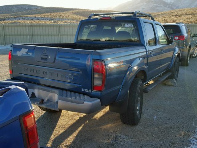 1N6ED27Y14C446984 - 2004 NISSAN FRONTIER/X BLUE photo 4