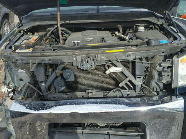 1N6BA07D78N360764 - 2008 NISSAN TITAN XE BLUE photo 7