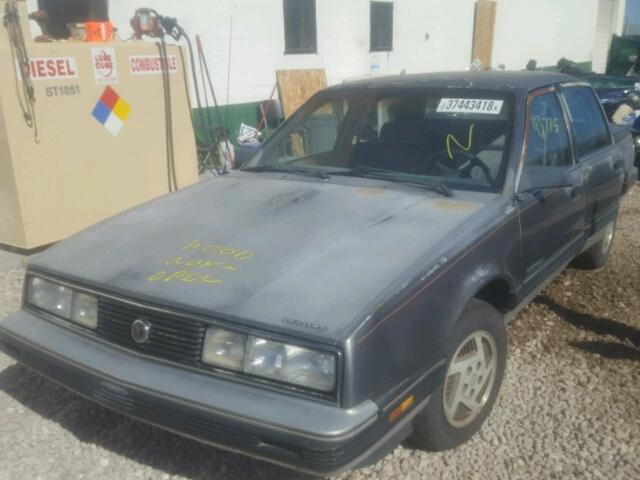 1G2AF51W6K6250155 - 1989 PONTIAC 6000 LE GRAY photo 2