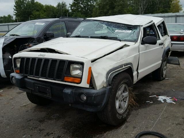 1J4FT27S0YL172795 - 2000 JEEP CHEROKEE S WHITE photo 2