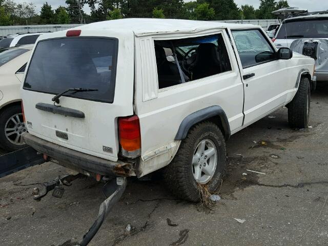 1J4FT27S0YL172795 - 2000 JEEP CHEROKEE S WHITE photo 4