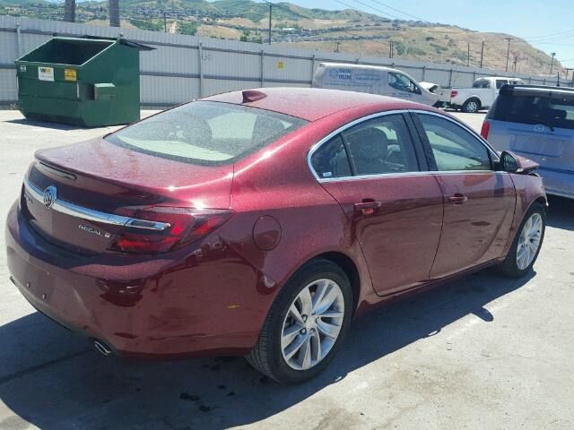 2G4GK5EX1G9164414 - 2016 BUICK REGAL RED photo 4