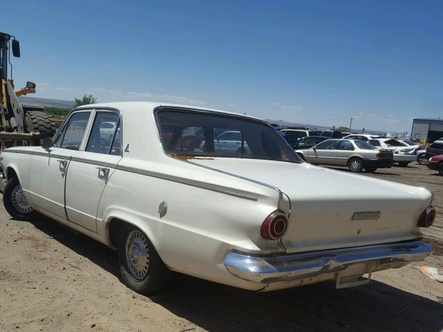 7147188009 - 1964 DODGE DART WHITE photo 3