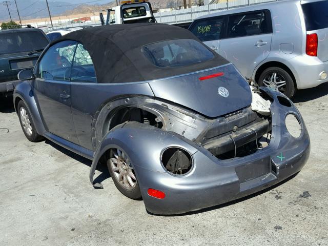 3VWCM31Y74M351687 - 2004 VOLKSWAGEN NEW BEETLE 灰色 照片 3