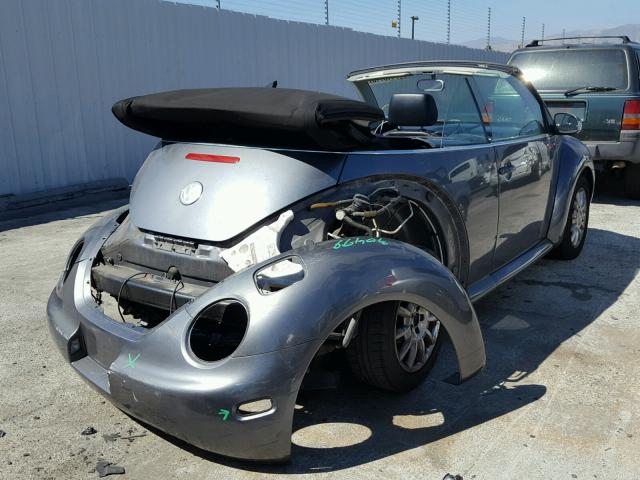 3VWCM31Y74M351687 - 2004 VOLKSWAGEN NEW BEETLE 灰色 照片 4