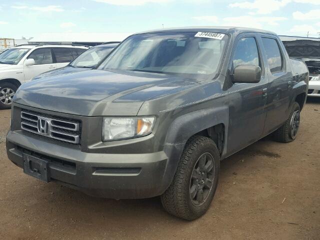 2HJYK16486H537647 - 2006 HONDA RIDGELINE GREEN photo 2