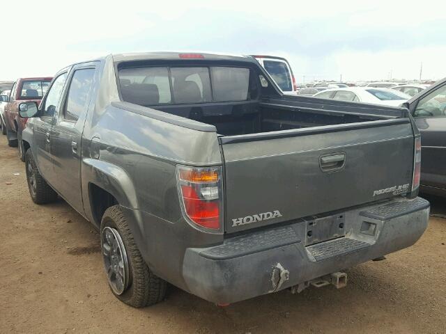 2HJYK16486H537647 - 2006 HONDA RIDGELINE GREEN photo 3