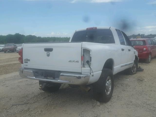 3D7KS28A98G135633 - 2008 DODGE RAM 2500 S WHITE photo 4