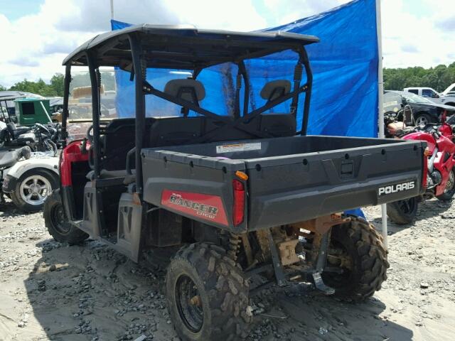 4XAWH76A8DG283036 - 2013 POLARIS RANGER CRE RED photo 3