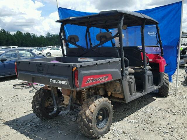 4XAWH76A8DG283036 - 2013 POLARIS RANGER CRE RED photo 4