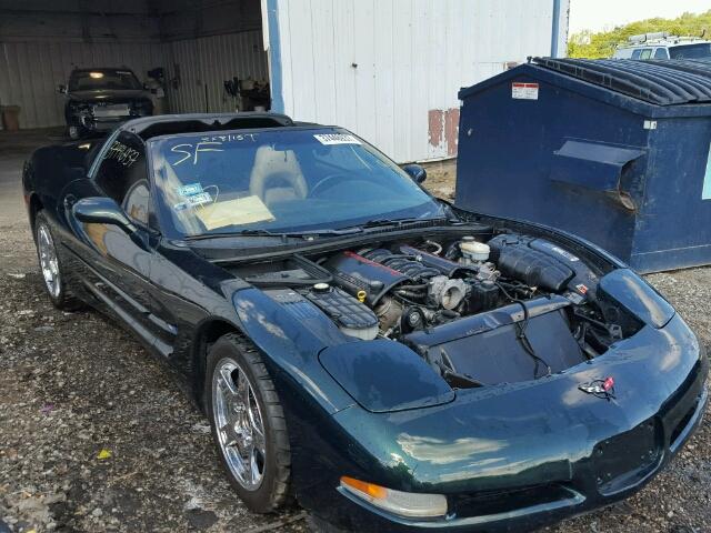 1G1YY22G215127203 - 2001 CHEVROLET CORVETTE GREEN photo 1