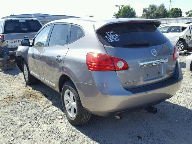 JN8AS5MT7DW526732 - 2013 NISSAN ROGUE GRAY photo 3