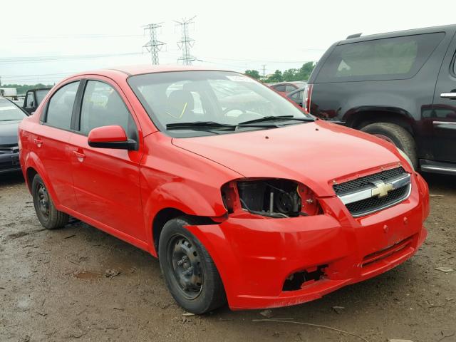 KL1TD5DE4BB123352 - 2011 CHEVROLET AVEO LS RED photo 1