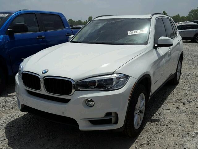 5UXKS4C58E0J95384 - 2014 BMW X5 XDRIVE3 WHITE photo 2