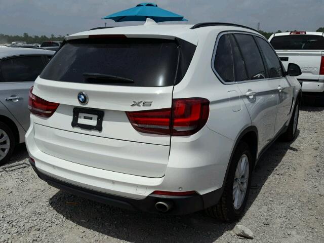 5UXKS4C58E0J95384 - 2014 BMW X5 XDRIVE3 WHITE photo 4